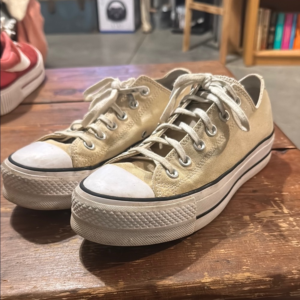 Classic Cream Converse Sneakers